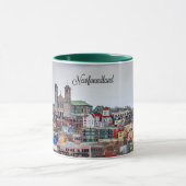 ニューファンドランド、パノラマの街並み写真 マグカップ (中央)