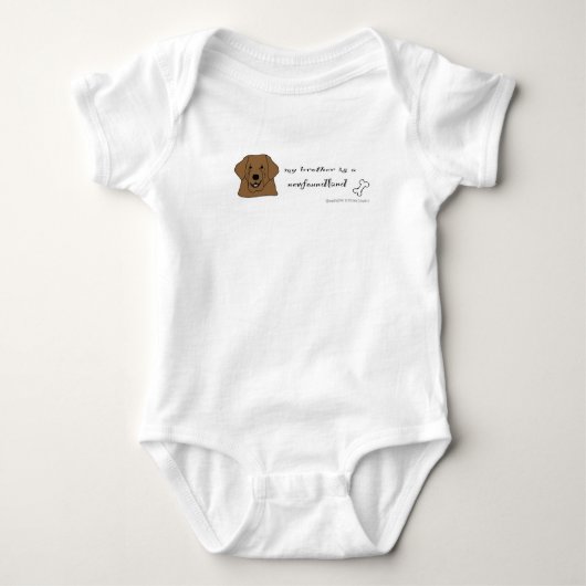 ニューファンドランド ベビーボディスーツ (正面)