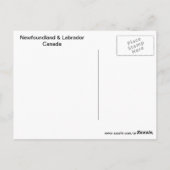 ニューファンドランド・ラブラドールカナダ ポストカード (裏面)