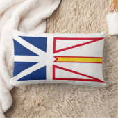 ニューファンドランド・ラブラドール国旗の装飾用クッション ランバークッション (ブランケット)