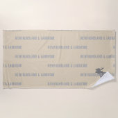 ニューファンドランド&ラブラドール ビーチタオル (正面)