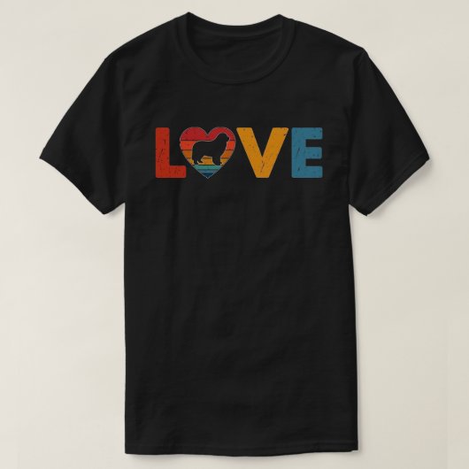 ニューファンドランド・ラブ Tシャツ (デザイン正面)
