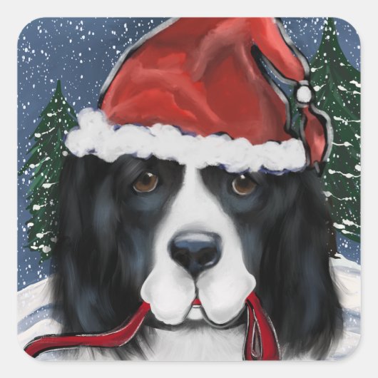 ニューファンドランド 犬 スクエアシール (正面)