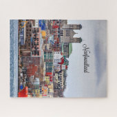 ニューファンドランド、街並み写真、 ジグソーパズル (横)