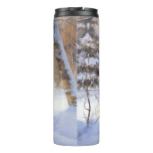 ニューファンドランド、雪のクリスマス タンブラー (裏面)