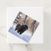 ニューファンドランド、雪のクリスマス フェイバータグ (インサイチュ)