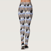 ニューファンドランド、雪のクリスマス レギンス (裏面)