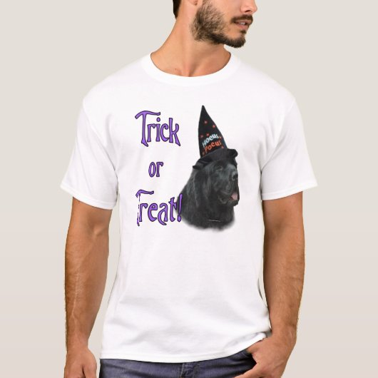 ニューファンドランド(黒)のトリック Tシャツ (正面)