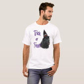 ニューファンドランド(黒)のトリック Tシャツ (正面フル)
