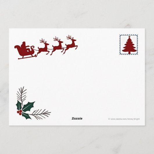 ニューファンドンダークリスマスカード シーズンカード (裏面)