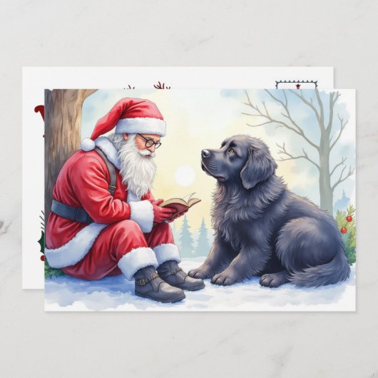 ニューファンドンダークリスマスカード シーズンカード (正面/裏面)