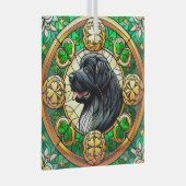 ニューファンドンドドッグケルトオーナメントサンキャッチャー ガラスオーナメント (正面右)