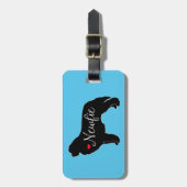 ニューファンドンドドッグニューフィー愛カスタムラゲッジタグ ラゲッジタグ (正面縦)