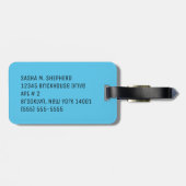 ニューファンドンドドッグニューフィー愛カスタムラゲッジタグ ラゲッジタグ (裏面横)