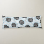 ニューファンド絵を描ランドの黒かわいいオリジナルドッグアート ボディピロー (裏面)