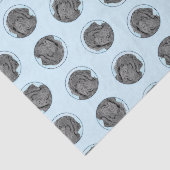 ニューファンド絵を描ランドの黒かわいいオリジナルドッグアート 薄葉紙 (詳細)