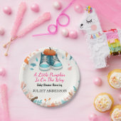 ニューファームピンクブルーボーホガールボーイ秋ベビーシャワー ペーパープレート (パーティー)