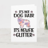 ニューフィアラバーニューファンドランド犬のオーナーニューフィアママパパ カード (正面)