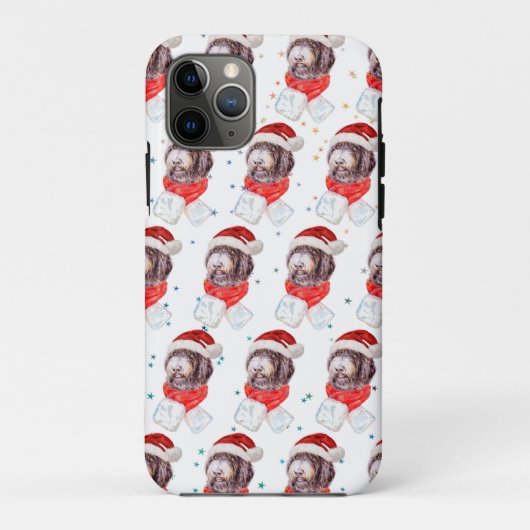 ニューフィプー犬のクリスマススター Case-Mate iPhoneケース (裏面)