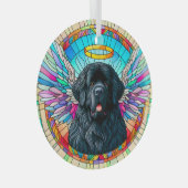 ニューフィーエンジェルカラフルステンドグラススタイルオーナメント ガラスオーナメント (正面右)