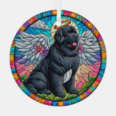 ニューフィーエンジェルカラフルステンドグラススタイルオーナメント ガラスオーナメント (裏面)