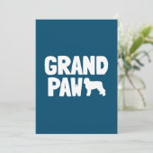 ニューフィーポー 祖父 グランドパ 爺ちゃん 犬 プレゼント シーズンカード (スタンド正面)