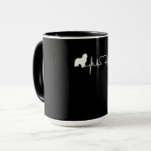 ニューフィー | Heartbeat Newfoundland |かわいい写真 マグカップ (正面左)