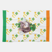ニューフイプドッグホリデーホームデコールSt patricks day キッチンタオル (横)