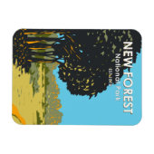 ニューフォレストナショナルパークイングランドヴィンテージ マグネット (横)