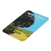 ニューフォレストナショナルパークイングランドヴィンテージ マグネット (左側)