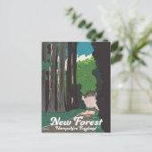 ニューフォレストハンプシャーイングランド ポストカード (スタンド正面)
