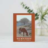 ニューフォレスト1920年代スタイルレトロポストカード ポストカード (スタンド正面)