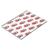 ニューフューポー犬がクリスマススターを育てる ノートブック (左側)