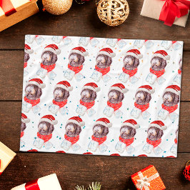 ニューフューポー犬がクリスマススターを育てる フリースブランケット