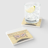 ニューフランスのオフランスのリンズ市場コースター ストーンコースター (横)