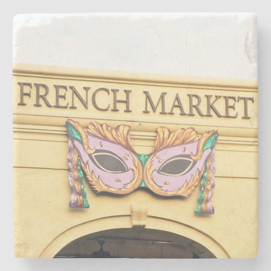 ニューフランスのオフランスのリンズ市場コースター ストーンコースター (正面)