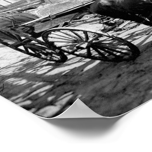 ニューフランスのオーリンズの市場, 1906.ヴィンテージ写真 ポスター (角)