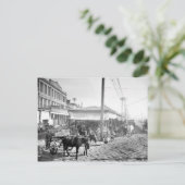 ニューフランスのオーリンズ市場, 1906 ポストカード (スタンド正面)