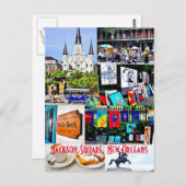 ニューフランスのオーリンズ・クォーター ポストカード (正面/裏面)