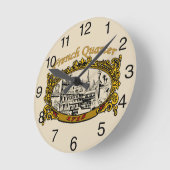 ニューフランスのオーリンズ・クォーター ラウンド壁時計 (傾斜)