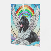 ニューフランドザーエンジェルアンダーレインボーガラスオーナメント ガラスオーナメント (正面左)