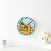 ニューフロリダサン ラウンド壁時計 (ホーム)