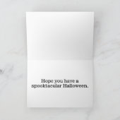 ニューフ白熱［赤熱］光を放つロウィーンホラーパンプキン カード (内部)