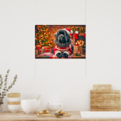 ニューフ・ポーシングのポスター年次ポートレート ポスター (キッチン)