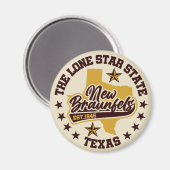 ニューブラウンフェルス,テキサス州 マグネット (正面/裏面)