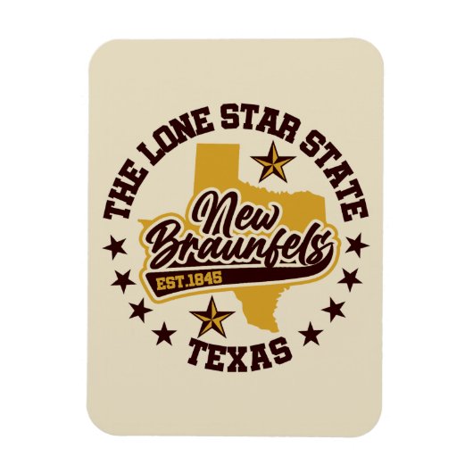ニューブラウンフェルス,テキサス州 マグネット (縦)