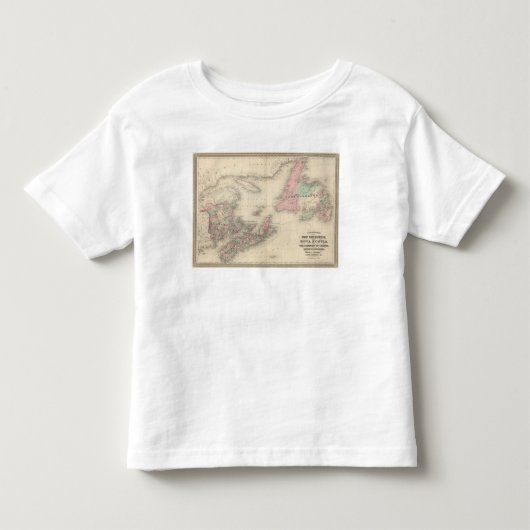 ニューブランズウィックおよびノバスコシア トドラーTシャツ (正面)