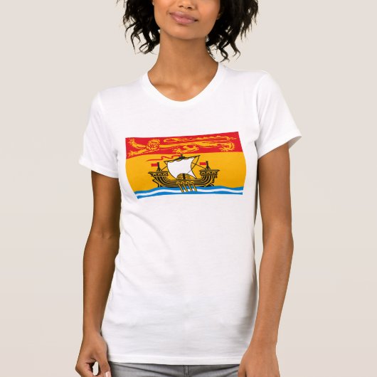 ニューブランズウィックの旗のTシャツ Tシャツ (正面)