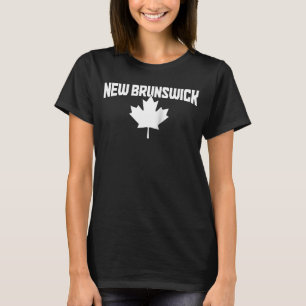 ニューブランズウィックカナダメープルリーフレッドカナダ国旗 Tシャツ