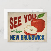 ニューブランズウィックニュージャージーアップル – ヴィンテージトラベル ポストカード (正面/裏面)